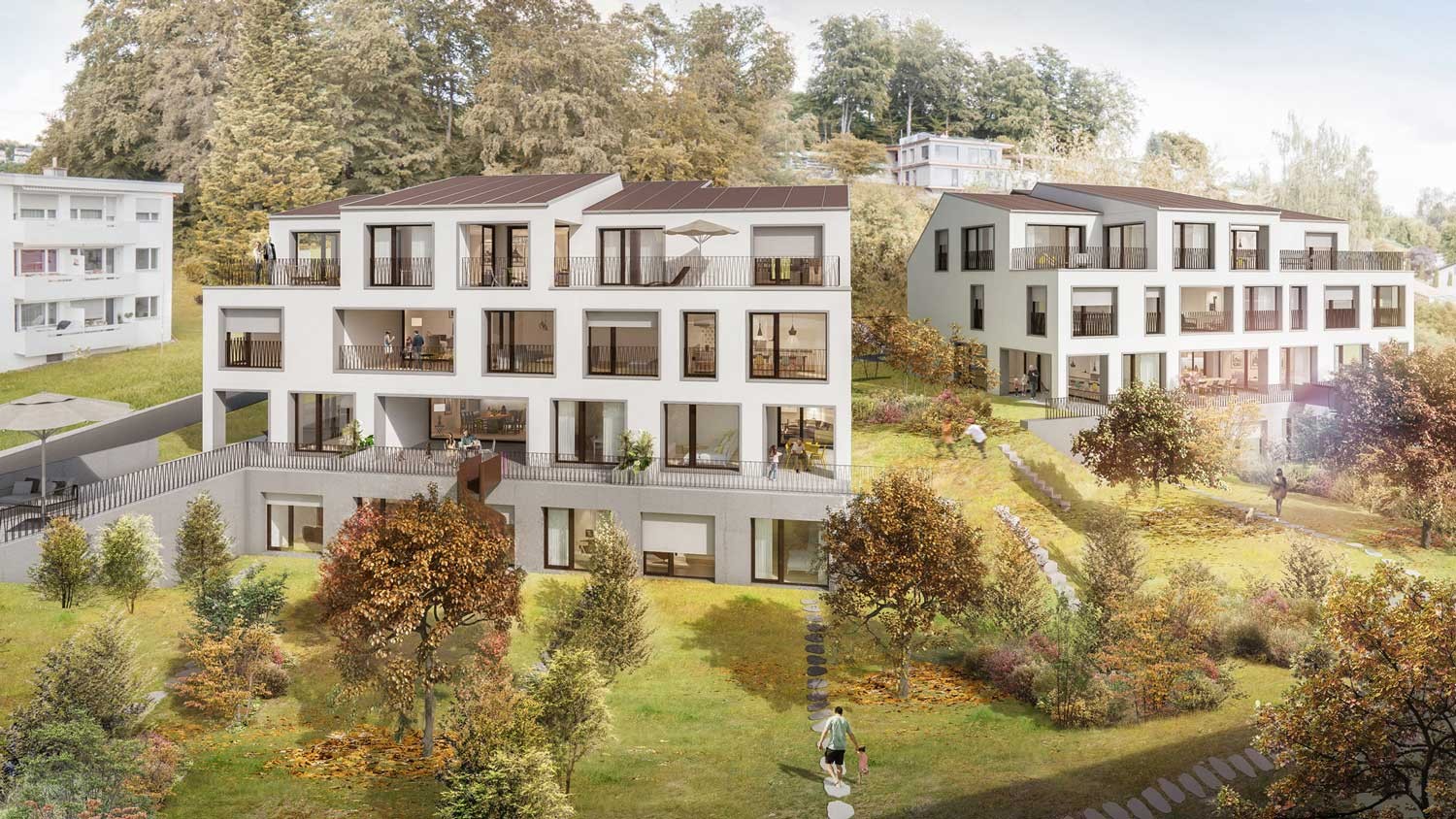 Hegetsberg Uster - Wohnen wie im Einfamilienhaus:  - Wohnen wie im Einfamilienhaus